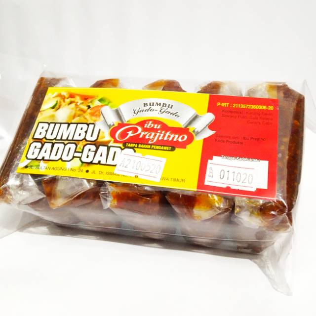 

Bumbu Gado-Gado Ibu Prajitno Blitar