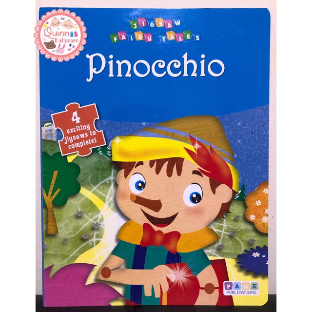Buku Anak Import BBW Pinocchio Jigsaw Kids Book
