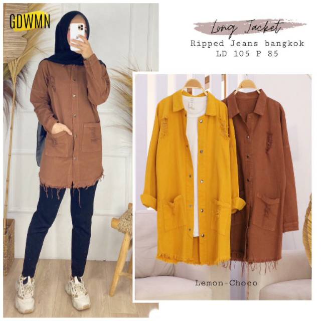 LONG JACKET/TUNIK JACKET/BLOUSE JACKET/TUNIK BLOUSE/JACKET BLOUSE/TUNIK REMPEL BAWAH/JACKET LONG