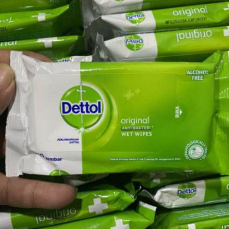 Dettol Tisue Basah Original Isi 10Lembar