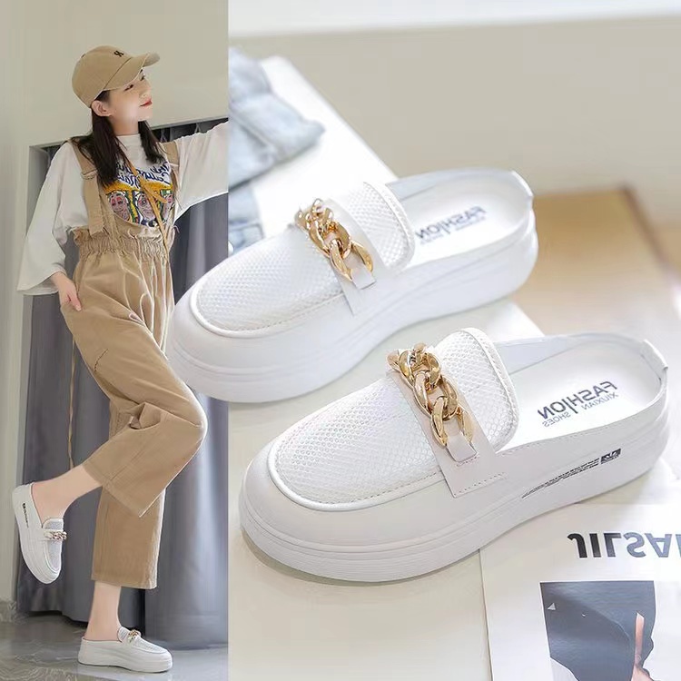 Sn99 sepatu Slip on  Sol Tinggi wanita