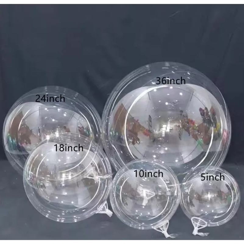 Jual balon bobo pvc 24, 20, 18, 12 inch balon bening transparan