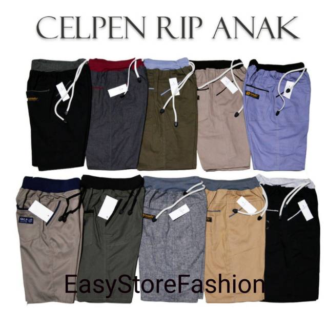 Celana pendek chinos anak laki laki celpen anak cinos cowok harian rip murah umur 1-12 tahun