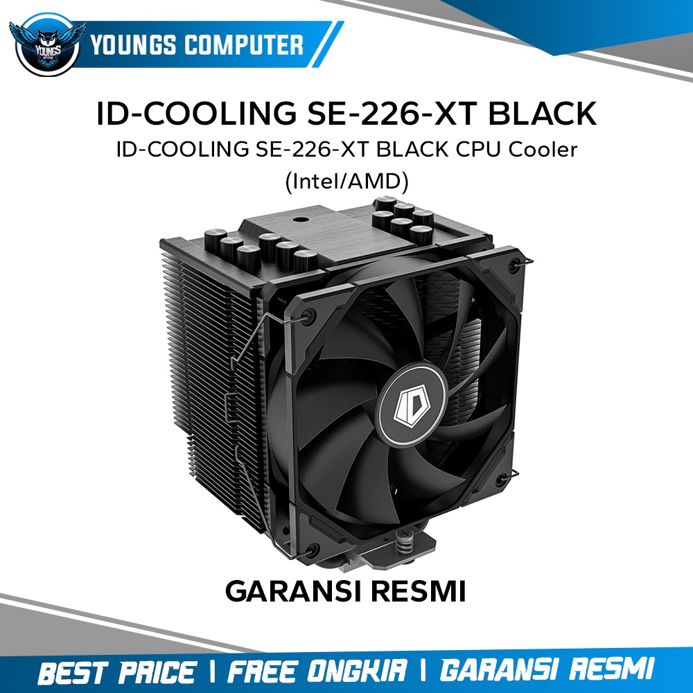 ID-COOLING SE-226-XT BLACK | CPU Cooler Heatsink HSF (Intel/AMD)