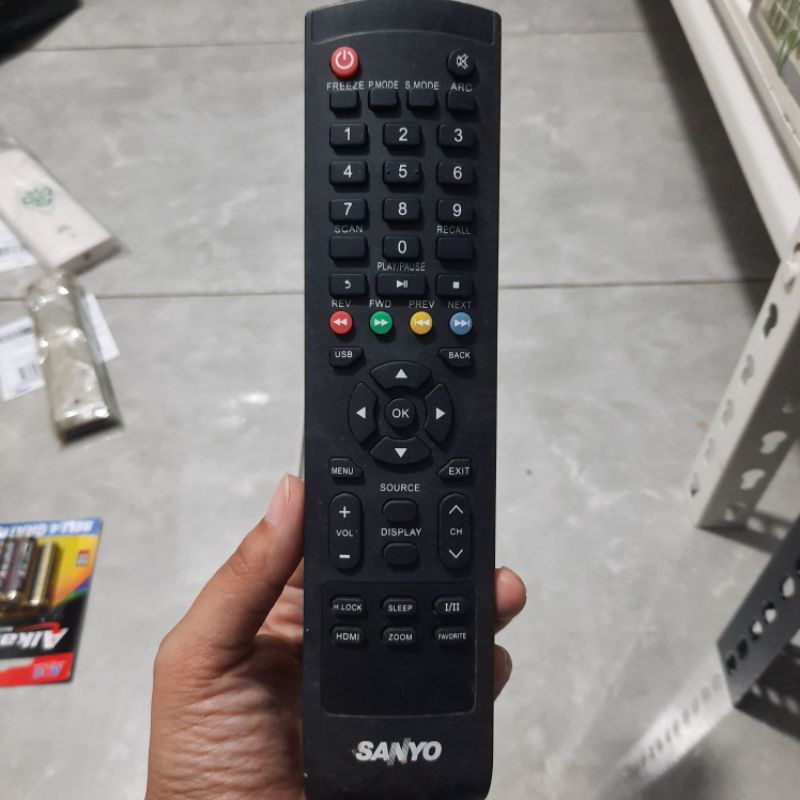 REMOTE REMOT TV SANYO PANJANG LED LCD ORIGINAL ASLI