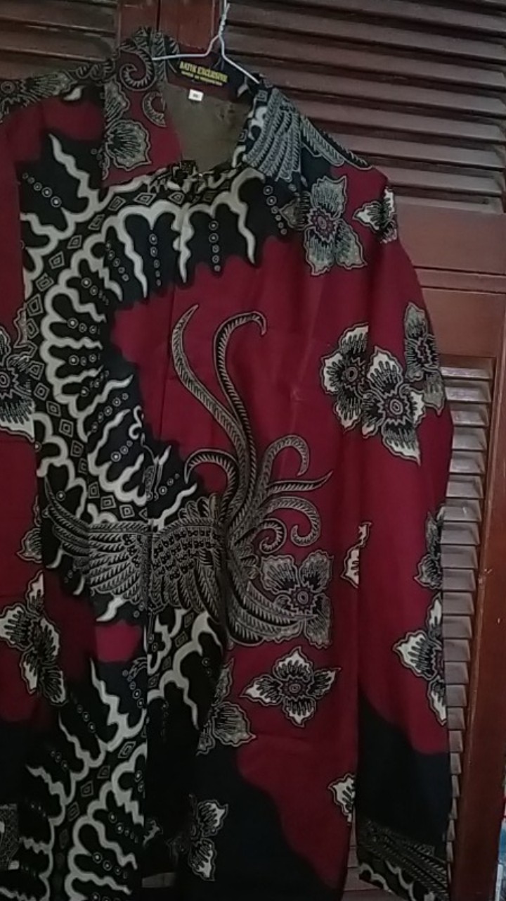 Kemeja Batik Prabu Bahan Katun Baturaden Reguler Fit A509