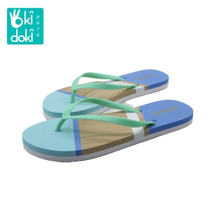 OKIDOKI Lady Slippers Blue 79106-Teal - Sandal Wanita