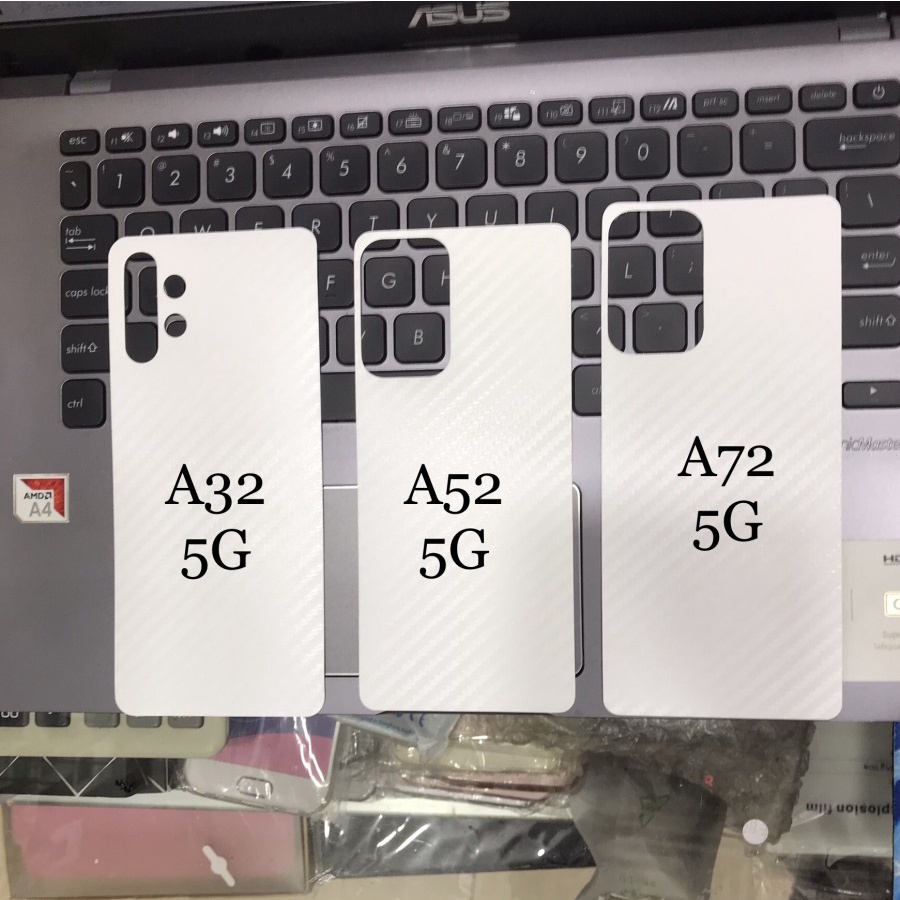 SAMSUNG A24 A14 4G A14 5G A34 A54 A23 M23 5G A32 4G A32 5G A52 A72 A52S 5G ANTI GORES BELAKANG SKIN BACK CARBON, ANTI GORES KARBON TRANSPARAN ANTI JAMUR PELINDUNG BELAKANG GARSKIN