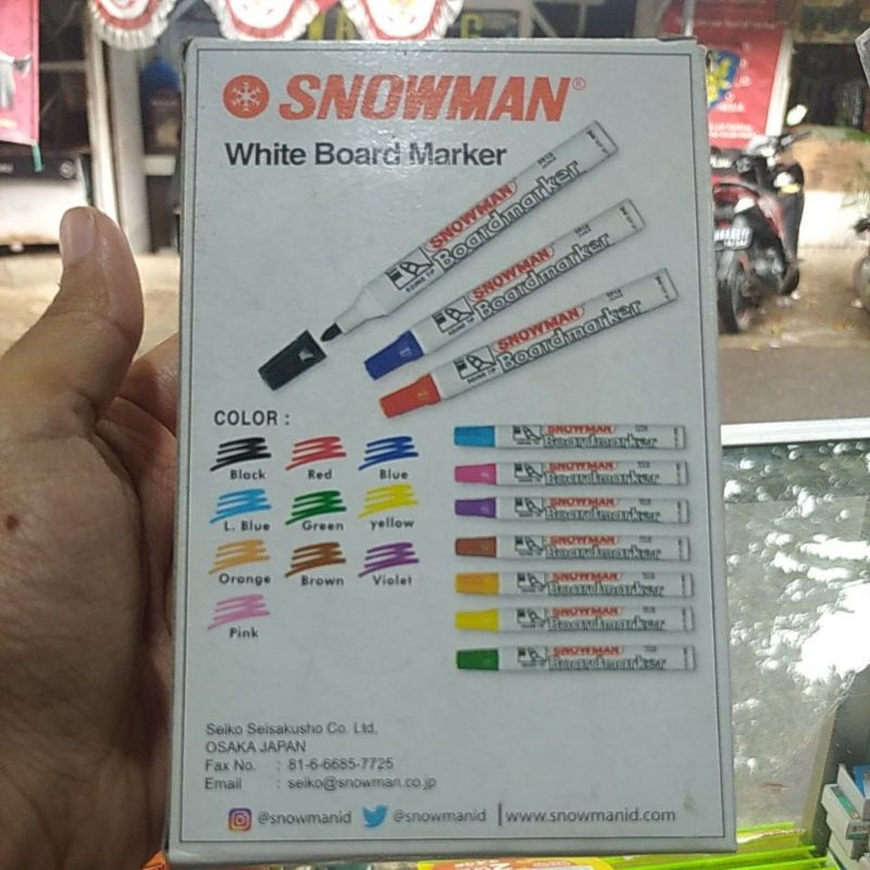 

Spidol white board snowman