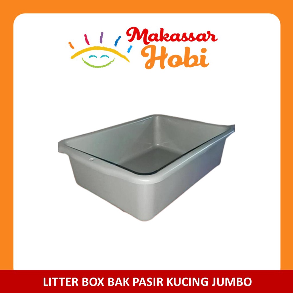 Bak Pasir Kucing Cat Litter Box Ukuran Besar Jumbo Size XXL Baskom Pup