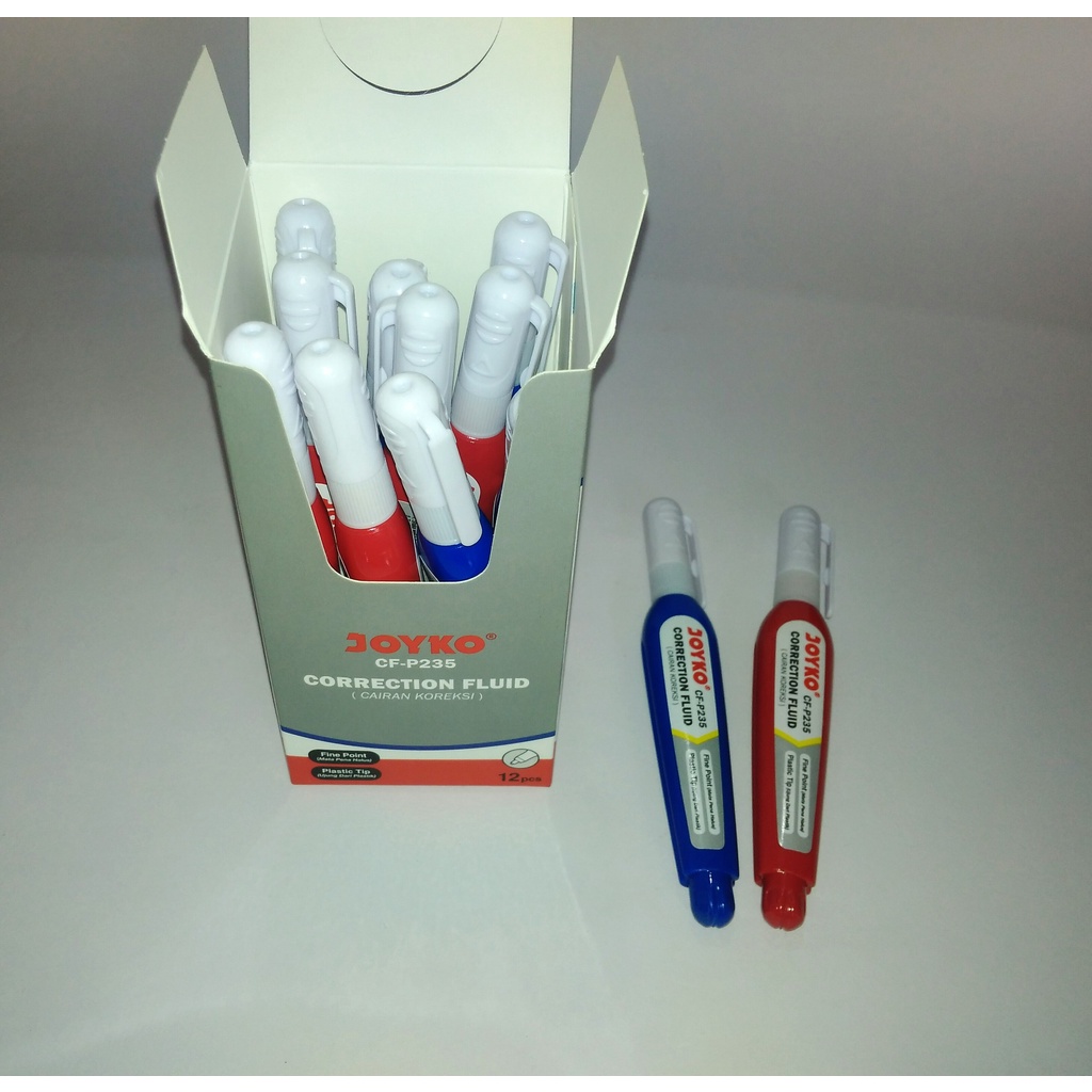 

1 Lusin Correction Fluid / Tip Ex Cair Joyko CF-P235 (12 pcs)