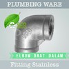 L 1/4 F STAINLESS (KNEE DRAT LUAR DALAM 1/4 INCH)