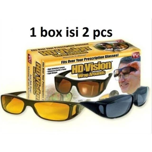 Kacamata HD Vision UV Berkendara Siang Malam