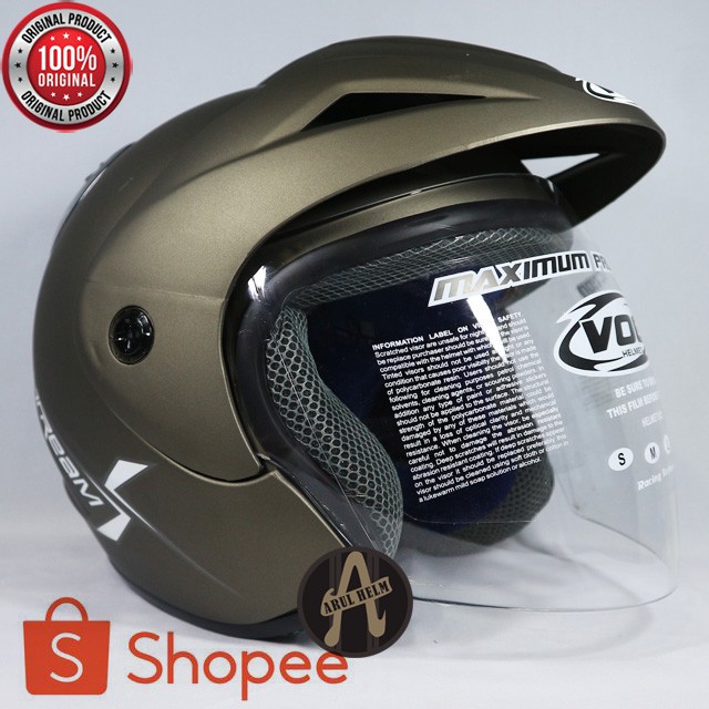 HELM VOG EXTREAM SOLID STAR GREY DOFF / VOG TERPOPULER VOG EXTREAM