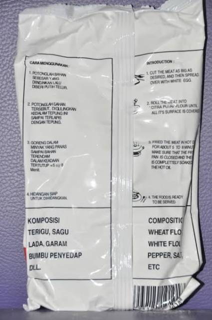 Tepung Serba Guna CITRA PUTRI 250 gram ( 1kg isi 4 pcs )