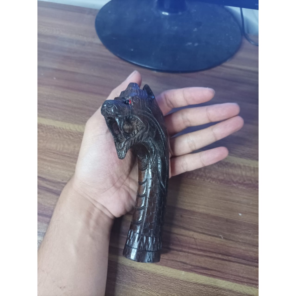 GAGANG HANDLE GOLOK NAGA BERKUALITAS KAYU SONOKELING