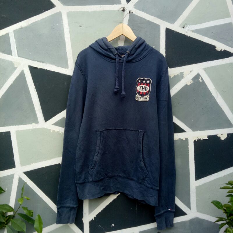 SWEATER HOODIE TOMMY HILFIGER ORIGINAL SECOND BRANDED PRELOVED MURAH