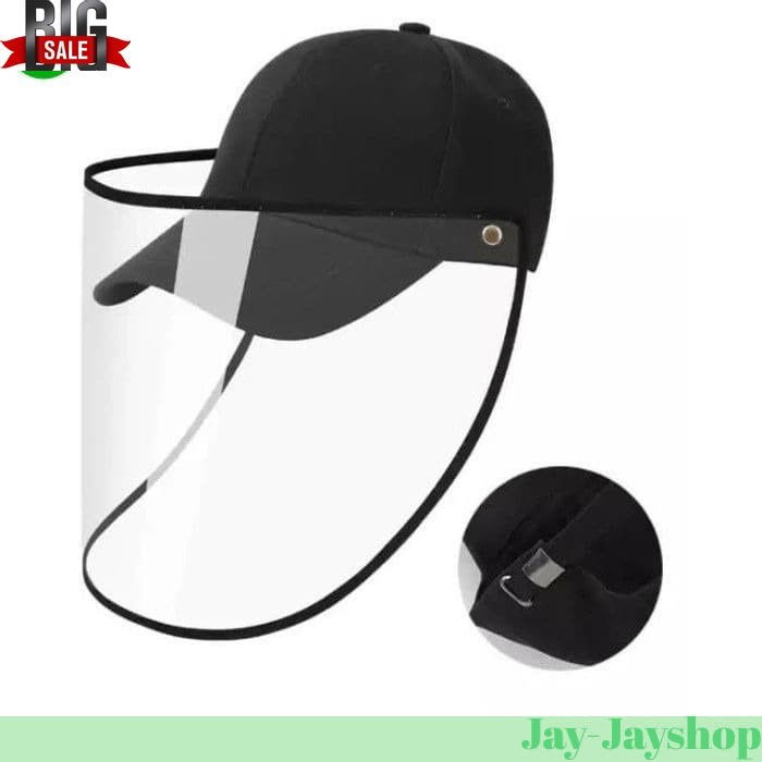 Topi Baseball Face Shield FASHION plus SAFETY HOT PRODUK Dewasa/ anak - Orange