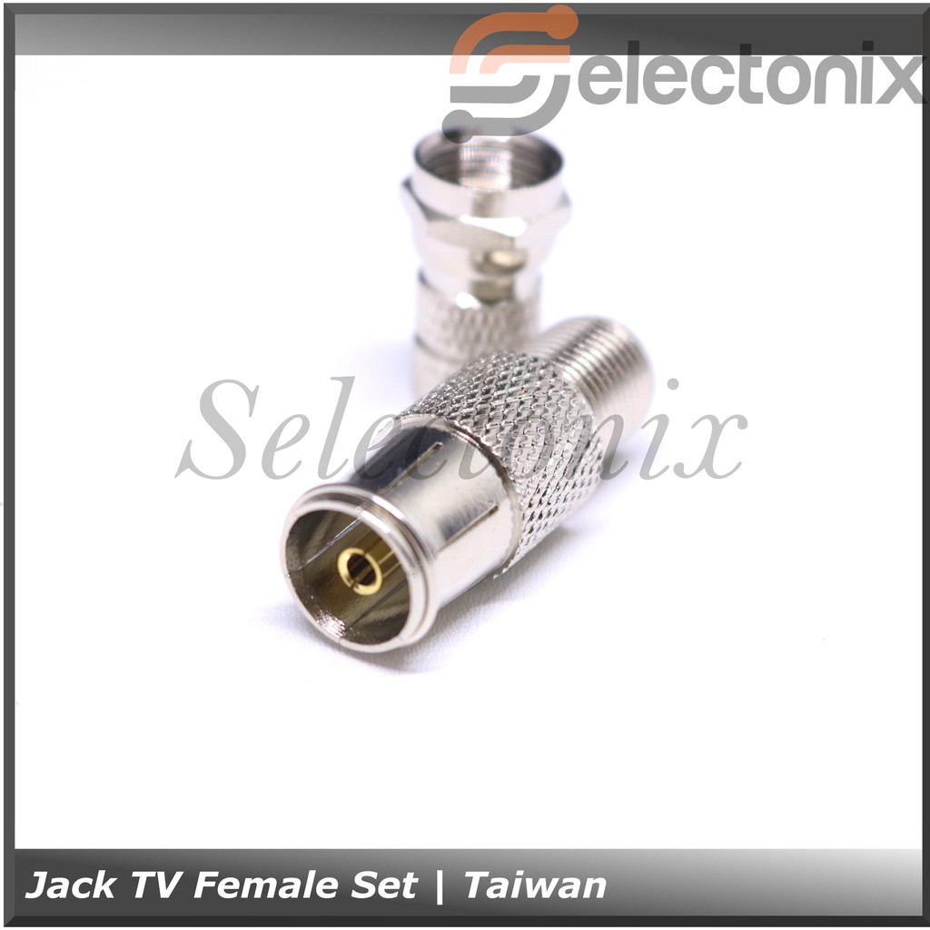 Jack Antena TV Female Drat Set | Taiwan