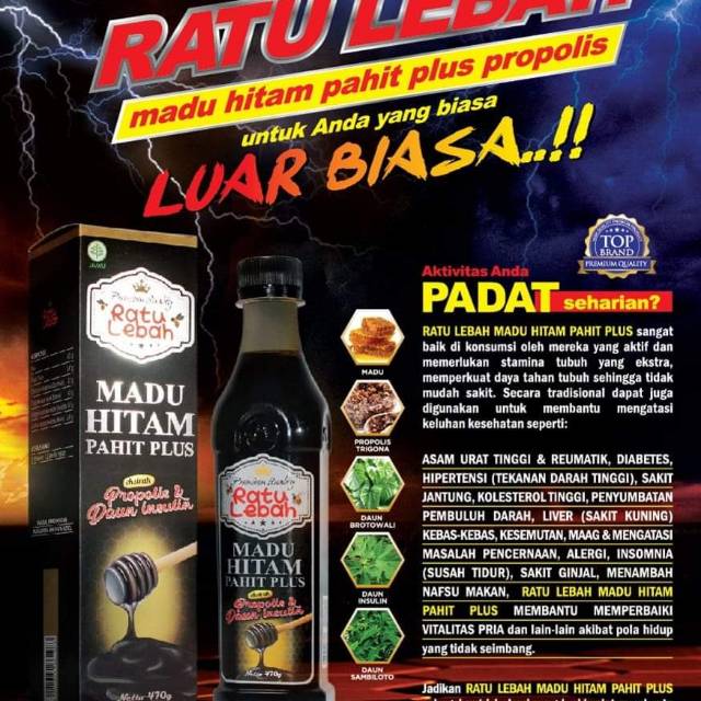 Madu pahit ratu lebah