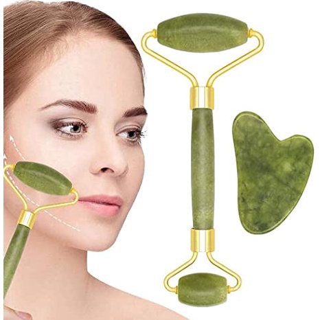 GUA SHA &amp; JADE ROLLER ALAT PIJAT ( SATUAN )