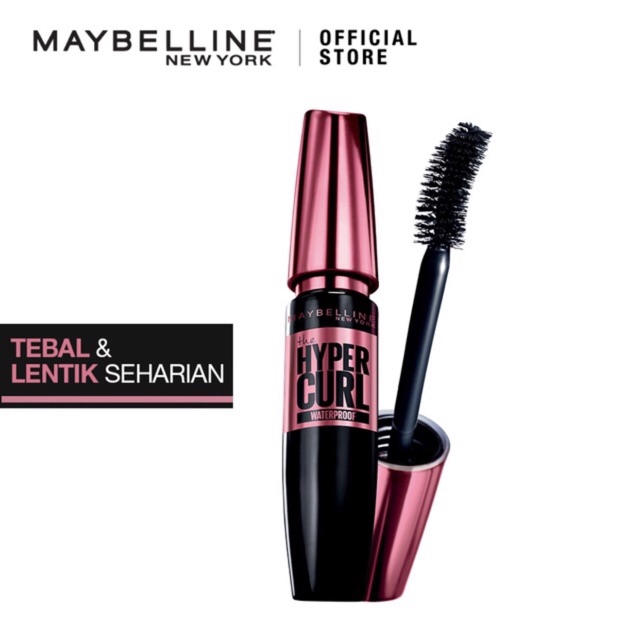 Maybelline Volum Express Hyper Curl Mascara MakeUp - Black