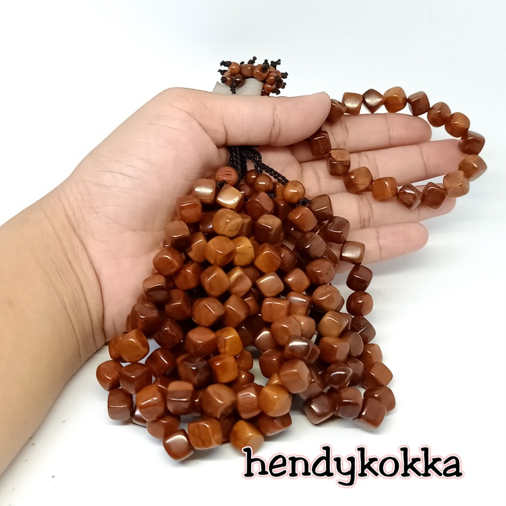 10 gelang kokka kaukah dadu besar coklat