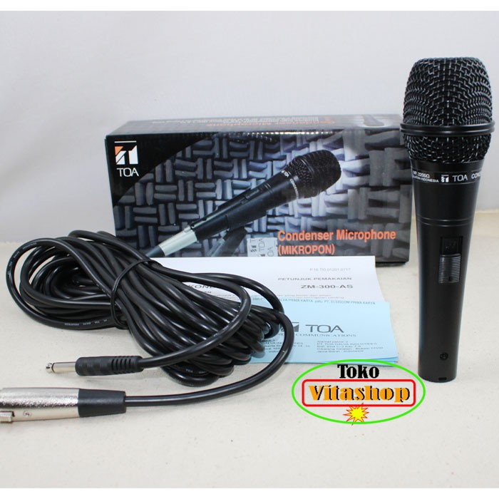 Toa ZM-300-AS Condenser Microphone Mic / Mik Kabel Mikropon Bergaransi