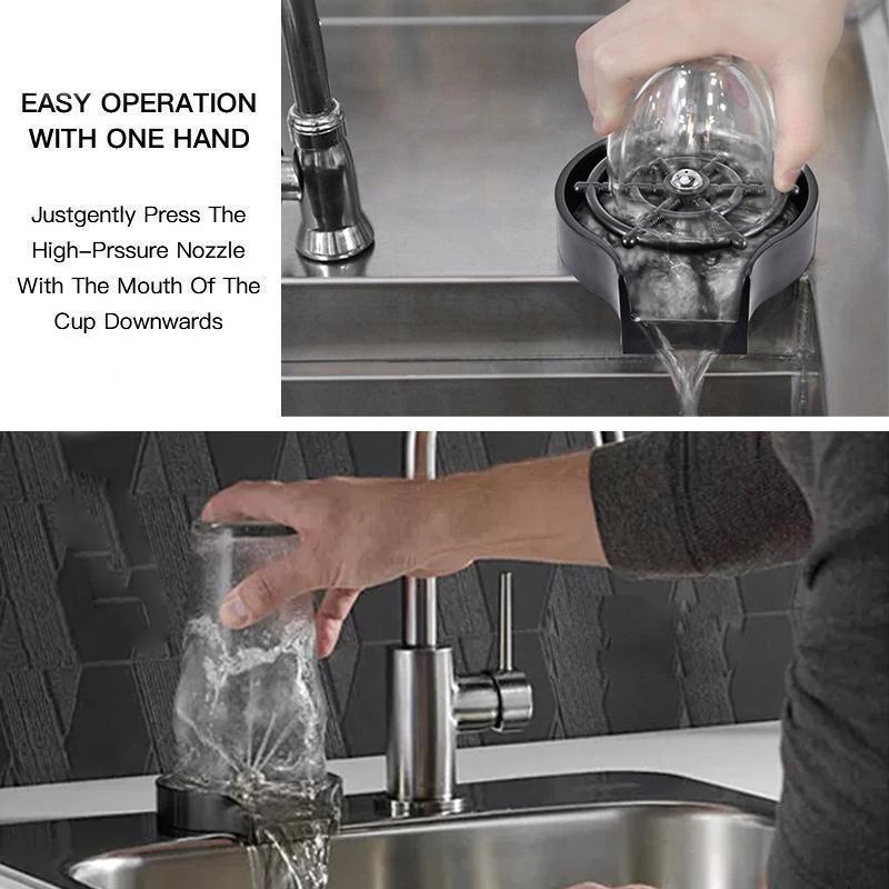 Faucet Glass Rinser Alat Pembersih Gelas Otomatis Serbaguna Mudah Dipasang Untuk Dapur