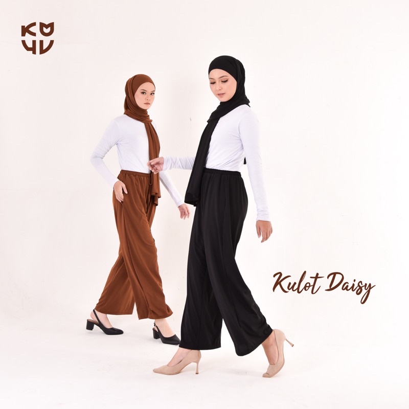 Celana Daisy Daily Kulot Terbaru Koyu-BLACK