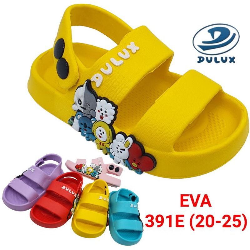 Sandal Anak Balita Lucu l Sendal Anak Karet Empuk l Dulux 391E Uk 20-25