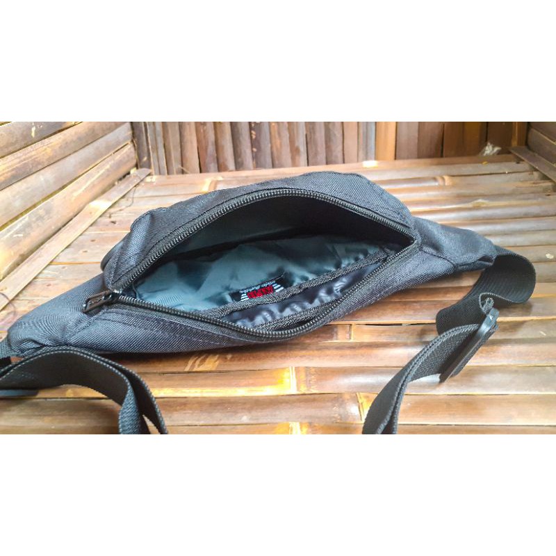 afd funnypack af023d simple waistbag hitam