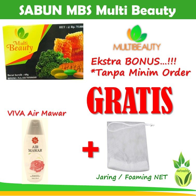 Sabun MBS Sabun Multi Beauty Soap Sabun Kecantikan Multibeauty EKSTRA BONUS ❤ ORIGINAL ❤