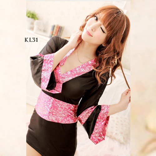 [PALING LARIS] SET SEXY DRESS KIMONO LINGERIE SEKSI JEPANG DEWASA MOTIF WANITA KL31