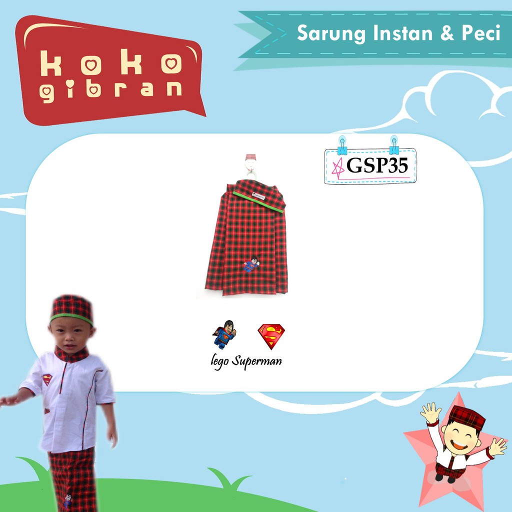 Sarung Instan Anak Motif Karakter Kartun Sarung Sholat Oleh Oleh