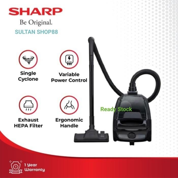 Sharp Ecns18 Bagless Vacuum Cleaner Penghisap Debu 450 Watt