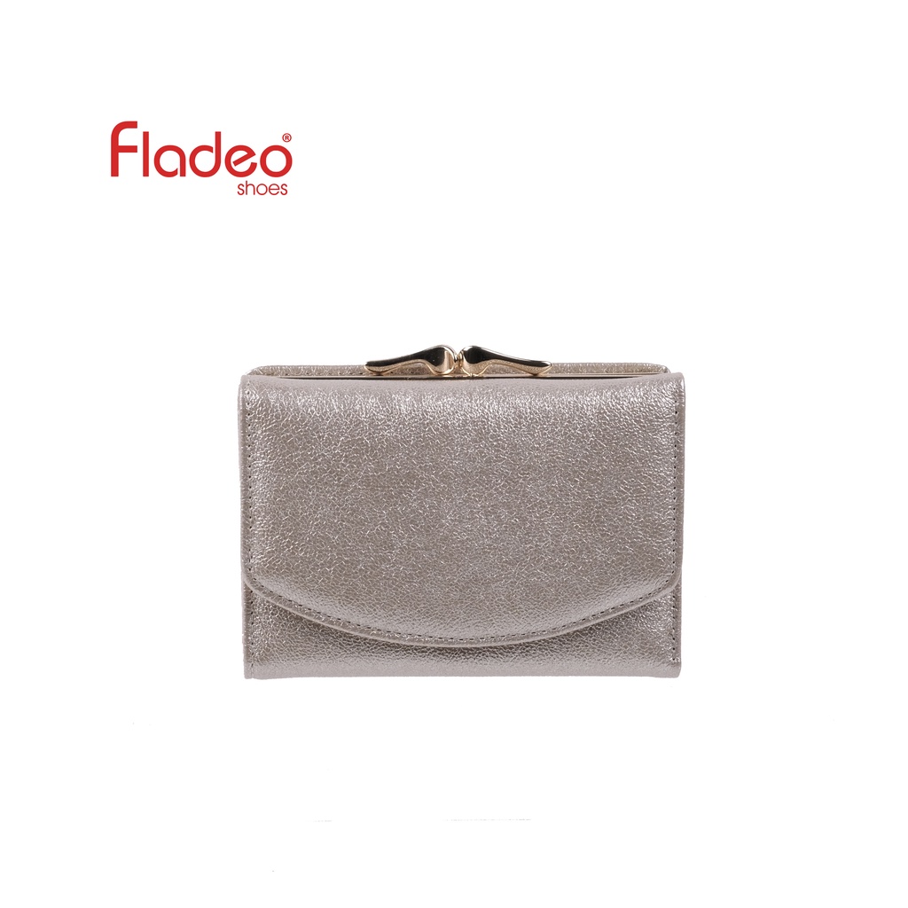 Fladeo I21/QD178-DH/Dompet Lipat Mini Wanita [ Compact Wallet ] - Gold