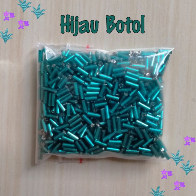 Mote Manik Payet Bambu Panjang Ukuran 6-7mm - 10 Gram