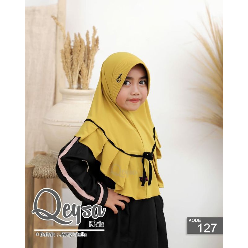 Qeysa kids Original / Qeysa hijab anak kode 127 / Hijab rempel anak