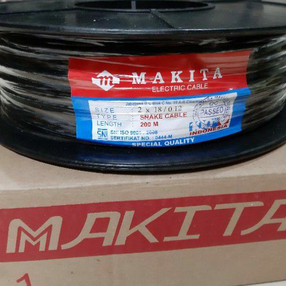 KABLE HEAD MAKITA 2x18 CABLE SNAKE MAKITA KABEL SNAKE 200M