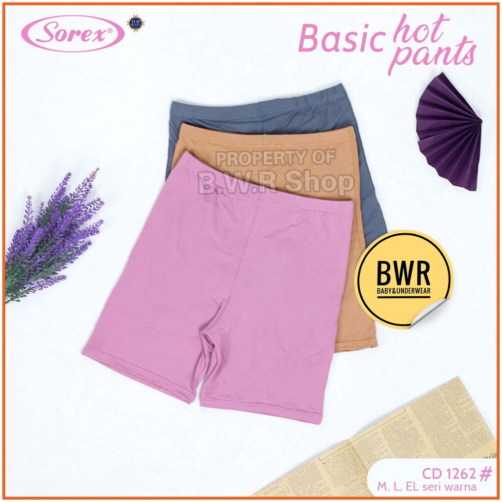 Short Sorex 1262 Super Soft / CD Celana Dalam Boxer Wanita Sorex Hot Pants | Bwr