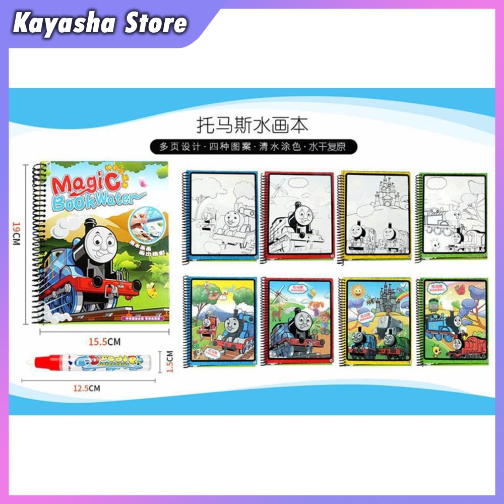 

KYS MAGIC WATER BOOK DRAWING BOOK MAINAN EDUKASI BUKU BERWARNA AIR