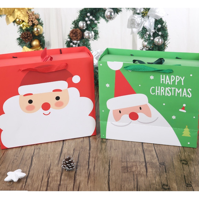 

BISA BAYAR DITEMPAT XL Kantong Paperbag XMAS SANTA Eksklusif Gift Bag Lucu Murah