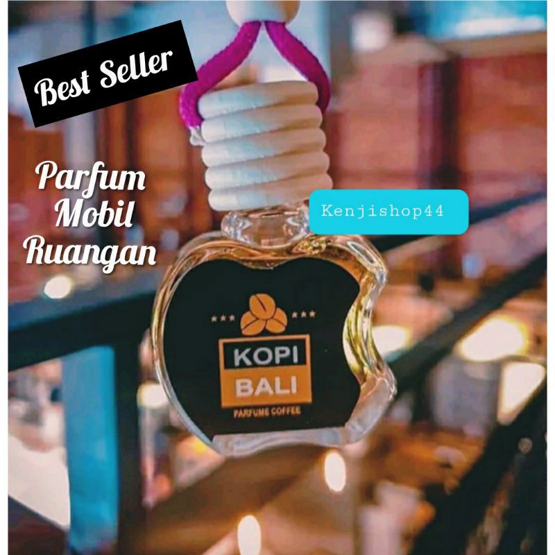 PEWANGI MOBIL KOPI BALI VLEO parfum black coffe pengharum mobil dan ruangan botol apel