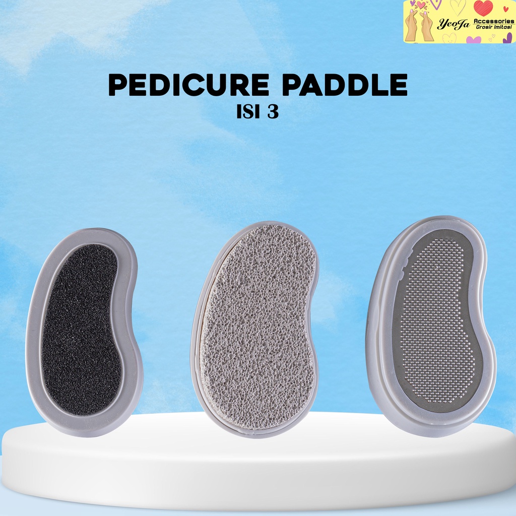 Alat Pedicure Paddle / Penghalus Tumit / Amplas Kaki / Gosokan Kaki Batu Apung - A13