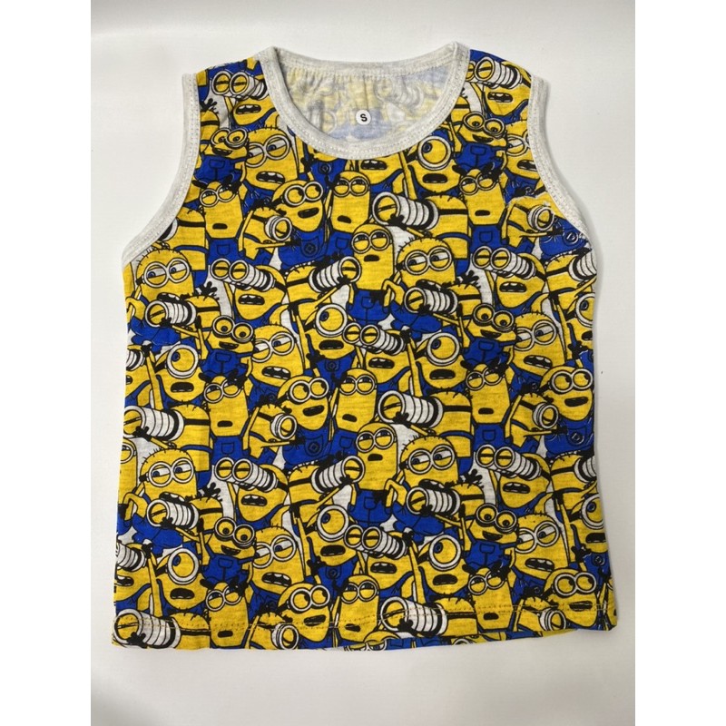 Singlet anak laki-laki-singlet MINION FULL PRINT 1-9tahun