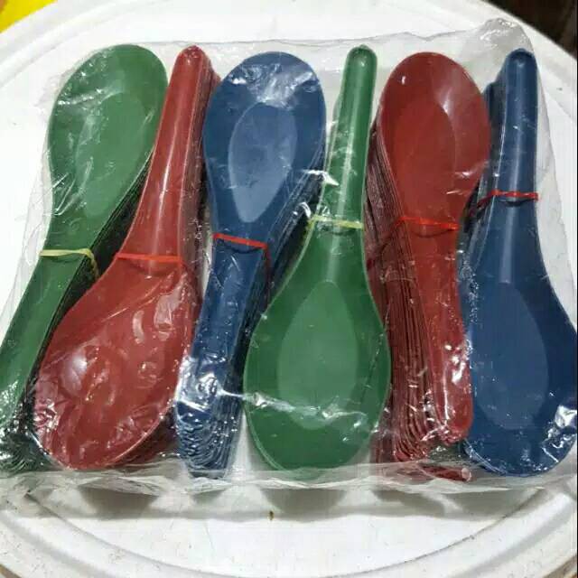Sendok Bebek Warna / Sendok Bebek Bening / Sendok Plastik / Sendok Garsen