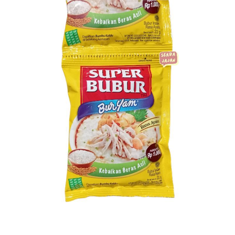 

SUPER BUBUR BURYAM RENCENG 22g x 10 Bungkus