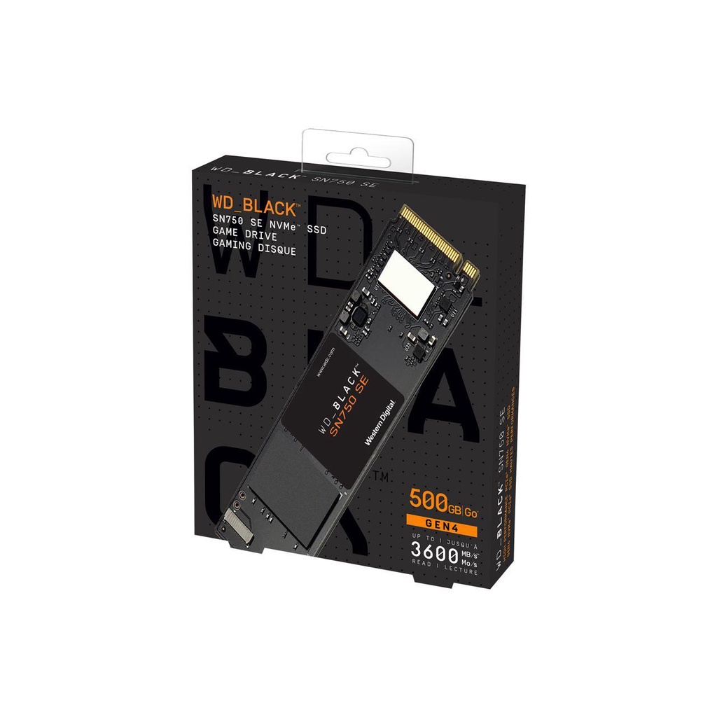 WD SSD BLACK WDS500G1B0E 500 GB M.2 NVME SN750SE Pcie