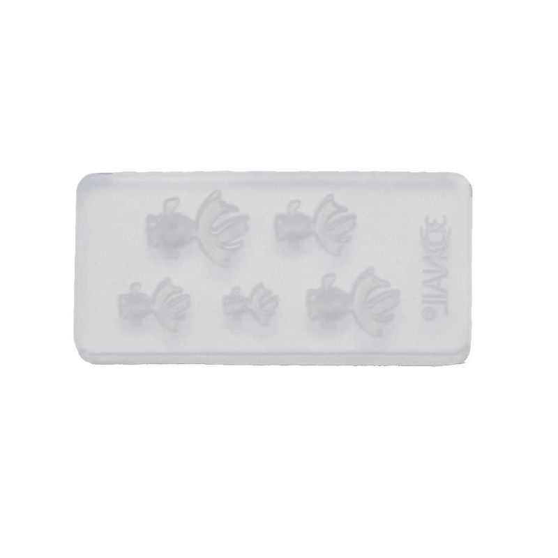 SIY  Cute Vivid Mini Size Goldfish Pendant Silicone Resin Mold Jewelry Making Tools